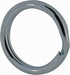 Made in USA - 0.382" ID, 0.484" OD, 0.074" Thick, Split Ring - Grade 2 Spring Steel, Zinc-Plated Finish - A1 Tooling