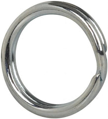 Made in USA - 0.428" ID, 0.542" OD, 0.083" Thick, Split Ring - Grade 2 Spring Steel, Zinc-Plated Finish - A1 Tooling