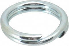 Made in USA - 0.46" ID, 0.604" OD, 0.105" Thick, Split Ring - Grade 2 Spring Steel, Zinc-Plated Finish - A1 Tooling