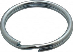 Made in USA - 1.396" ID, 1.64" OD, 0.168" Thick, Split Ring - Grade 2 Spring Steel, Zinc-Plated Finish - A1 Tooling