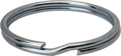 Made in USA - 1.635" ID, 1.865" OD, 0.175" Thick, Split Ring - Grade 2 Spring Steel, Zinc-Plated Finish - A1 Tooling