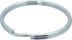 Made in USA - 2.016" ID, 2.24" OD, 0.18" Thick, Split Ring - Grade 2 Spring Steel, Zinc-Plated Finish - A1 Tooling