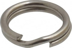 Made in USA - 0.28" ID, 0.38" OD, 0.074" Thick, Split Ring - 18-8 Stainless Steel, Natural Finish - A1 Tooling