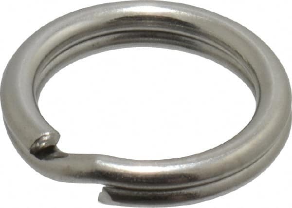 Made in USA - 0.328" ID, 0.43" OD, 0.074" Thick, Split Ring - 18-8 Stainless Steel, Natural Finish - A1 Tooling