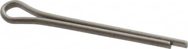 Made in USA - 3/32" Diam x 1" Long Extended Prong Cotter Pin - Grade 18-8, Uncoated, Stainless Steel - A1 Tooling