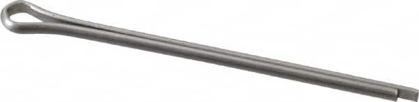 Made in USA - 3/32" Diam x 1-3/4" Long Extended Prong Cotter Pin - Grade 18-8, Uncoated, Stainless Steel - A1 Tooling