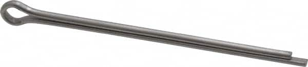 Made in USA - 1/8" Diam x 2-1/2" Long Extended Prong Cotter Pin - Grade 18-8, Uncoated, Stainless Steel - A1 Tooling