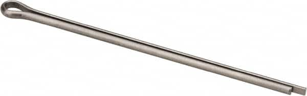 Made in USA - 1/8" Diam x 3" Long Extended Prong Cotter Pin - Grade 18-8, Uncoated, Stainless Steel - A1 Tooling