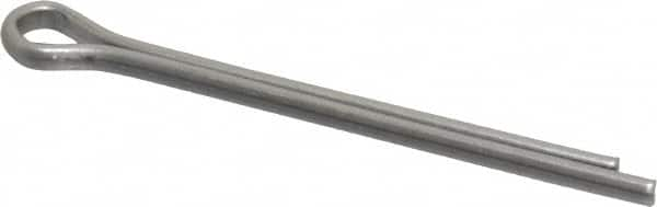 Made in USA - 5/32" Diam x 2" Long Extended Prong Cotter Pin - Grade 18-8, Uncoated, Stainless Steel - A1 Tooling