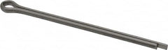 Made in USA - 5/32" Diam x 3" Long Extended Prong Cotter Pin - Grade 18-8, Uncoated, Stainless Steel - A1 Tooling