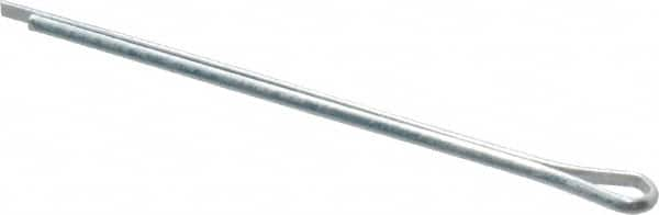 Made in USA - 1/16" Diam x 1-1/2" Long Extended Prong Cotter Pin - Grade 2, Zinc-Plated, Steel - A1 Tooling