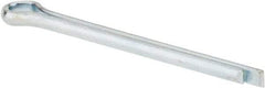 Made in USA - 3/32" Diam x 1-1/4" Long Extended Prong Cotter Pin - Grade 2, Zinc-Plated, Steel - A1 Tooling