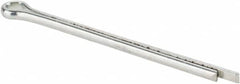 Made in USA - 3/32" Diam x 1-3/4" Long Extended Prong Cotter Pin - Grade 2, Zinc-Plated, Steel - A1 Tooling