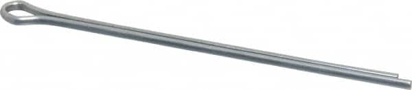 Made in USA - 3/32" Diam x 2-1/2" Long Extended Prong Cotter Pin - Grade 2, Zinc-Plated, Steel - A1 Tooling