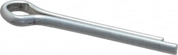 Made in USA - 1/8" Diam x 1" Long Extended Prong Cotter Pin - Grade 2, Zinc-Plated, Steel - A1 Tooling