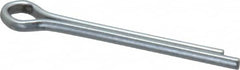 Made in USA - 1/8" Diam x 1-1/4" Long Extended Prong Cotter Pin - Grade 2, Zinc-Plated, Steel - A1 Tooling