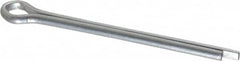 Made in USA - 1/8" Diam x 1-3/4" Long Extended Prong Cotter Pin - Grade 2, Zinc-Plated, Steel - A1 Tooling