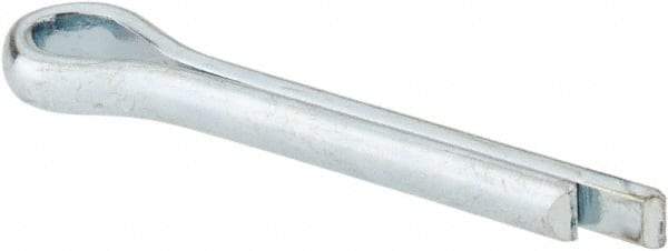 Made in USA - 5/32" Diam x 1" Long Extended Prong Cotter Pin - Grade 2, Zinc-Plated, Steel - A1 Tooling