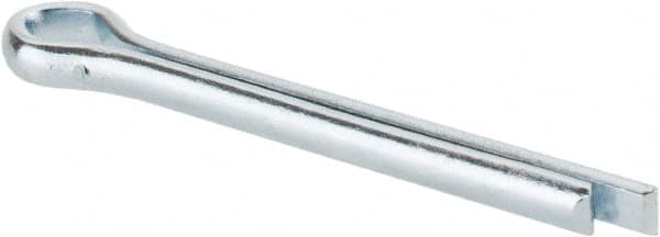 Made in USA - 5/32" Diam x 1-1/2" Long Extended Prong Cotter Pin - Grade 2, Zinc-Plated, Steel - A1 Tooling