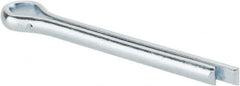 Made in USA - 5/32" Diam x 1-1/2" Long Extended Prong Cotter Pin - Grade 2, Zinc-Plated, Steel - A1 Tooling