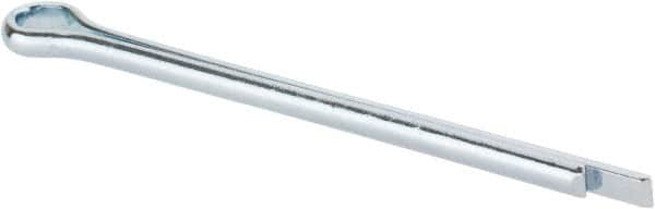 Made in USA - 5/32" Diam x 2-1/2" Long Extended Prong Cotter Pin - Grade 2, Zinc-Plated, Steel - A1 Tooling