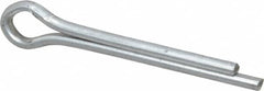 Made in USA - 3/16" Diam x 1-1/2" Long Extended Prong Cotter Pin - Grade 2, Zinc-Plated, Steel - A1 Tooling