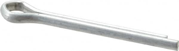 Made in USA - 3/16" Diam x 1-3/4" Long Extended Prong Cotter Pin - Grade 2, Zinc-Plated, Steel - A1 Tooling