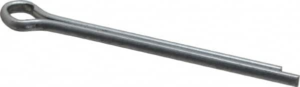 Made in USA - 3/16" Diam x 2-1/2" Long Extended Prong Cotter Pin - Grade 2, Zinc-Plated, Steel - A1 Tooling