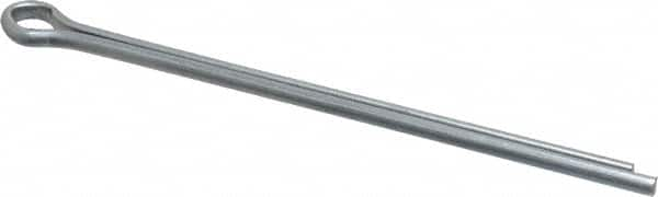 Made in USA - 3/16" Diam x 4" Long Extended Prong Cotter Pin - Grade 2, Zinc-Plated, Steel - A1 Tooling