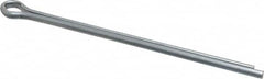 Made in USA - 3/16" Diam x 4" Long Extended Prong Cotter Pin - Grade 2, Zinc-Plated, Steel - A1 Tooling