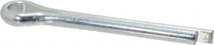 Made in USA - 1/4" Diam x 2" Long Extended Prong Cotter Pin - Grade 2, Zinc-Plated, Steel - A1 Tooling