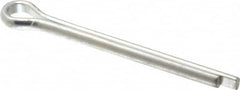 Made in USA - 3/8" Diam x 4" Long Extended Prong Cotter Pin - Grade 2, Zinc-Plated, Steel - A1 Tooling