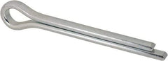 Made in USA - 1/2" Diam x 4" Long Extended Prong Cotter Pin - Grade 2, Zinc-Plated, Steel - A1 Tooling