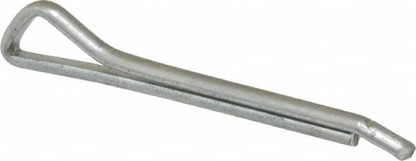 Made in USA - 1/8" Diam x 1-1/4" Long Hammerlock Cotter Pin - Grade 2, Zinc-Plated, Steel - A1 Tooling