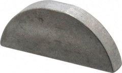 Made in USA - #610 Standard Woodruff Key - 1-1/4" Long x 3/16" Wide, Steel - A1 Tooling