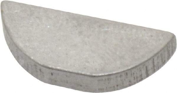 Made in USA - #406 Standard Woodruff Key - 3/4" Long x 1/8" Wide, Alloy Steel - A1 Tooling