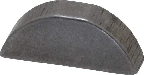 Made in USA - #606 Standard Woodruff Key - 3/4" Long x 3/16" Wide, Alloy Steel - A1 Tooling