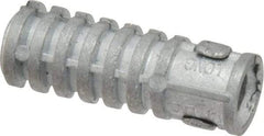 Powers Fasteners - 1/2" Diam, 1/2" Drill, Lag Shield Concrete Anchor - Zamac Alloy, Zinc-Plated Finish, Flat Head - A1 Tooling