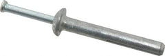 Powers Fasteners - 1/4" Diam, 1/4" Drill, 2" OAL, 2-5/8" Min Embedment Hammer Drive Concrete Anchor - Steel (Drive Pin)/Zamac Alloy (Body), Zinc-Plated Finish, Mushroom Head - A1 Tooling