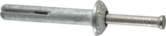 Powers Fasteners - 1/4" Diam, 1/4" Drill, 1-1/2" OAL, 1-1/8" Min Embedment Hammer Drive Concrete Anchor - Stainless Steel (Drive Pin)/Zamac Alloy (Body), Zinc-Plated Finish, Mushroom Head - A1 Tooling