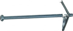 Powers Fasteners - 1/4" Screw, 1/4" Diam, 5" Long, Toggle Bolt Drywall & Hollow Wall Anchor - 5/8" Drill, Zinc Plated, Steel, Grade Zamac 7, Use in Drywall & Wallboard - A1 Tooling