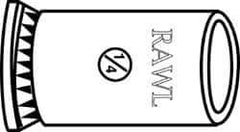 Powers Fasteners - 1-1/4" Diam, 1-1/4" Drill, 2" Min Embedment Caulk-In Concrete Anchor - Lead Alloy (Caulking Sleeve)/Zamac Alloy (Cone), Flat Head - A1 Tooling