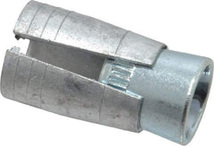 Powers Fasteners - 3/8" Diam, 5/8" Drill, 1-5/16" OAL, 3/4" Min Embedment Drop-In Concrete Anchor - Steel (Cone)/Zamac Alloy (Body), Zinc-Plated Finish - A1 Tooling