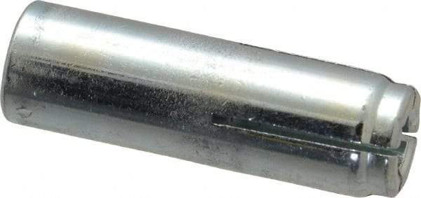 Powers Fasteners - 3/8" Diam, 1/2" Drill, 1-1/2" Min Embedment Drop-In Concrete Anchor - Grade 5 Steel, Zinc-Plated Finish, 5/8" Thread Length - A1 Tooling