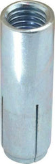 Powers Fasteners - 1/2" Diam, 5/8" Drill, 1-1/8" Min Embedment Drop-In Concrete Anchor - Grade 5 Steel, Zinc-Plated Finish, 13/16" Thread Length - A1 Tooling