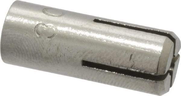 Powers Fasteners - 1/4" Diam, 3/8" Drill, 1-5/8" Min Embedment Drop-In Concrete Anchor - 303 Stainless Steel, 7/16" Thread Length - A1 Tooling