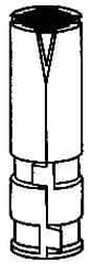 Powers Fasteners - 5/8" Diam, 1" Drill, 2-5/8" OAL, 2-1/2" Min Embedment Single Expansion Concrete Anchor - Zamac Alloy, Flat Head - A1 Tooling