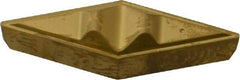 Seco - VCGR331 Grade CP200 Carbide Turning Insert - TiAlN/TiN Finish, 35° Diamond, 3/8" Inscr Circle, 3/16" Thick, 1/64" Corner Radius - A1 Tooling