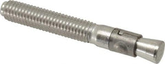 Powers Fasteners - 1/2" Diam, 1/2" Drill, 3-3/4" OAL, Wedge Expansion Concrete Anchor - 304 Stainless Steel, Hex Nut Head, Hex Drive, 2-3/8" Thread Length - A1 Tooling