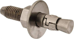 Powers Fasteners - 5/8" Diam, 5/8" Drill, 3-1/2" OAL, Wedge Expansion Concrete Anchor - 304 Stainless Steel, Hex Nut Head, Hex Drive, 2" Thread Length - A1 Tooling